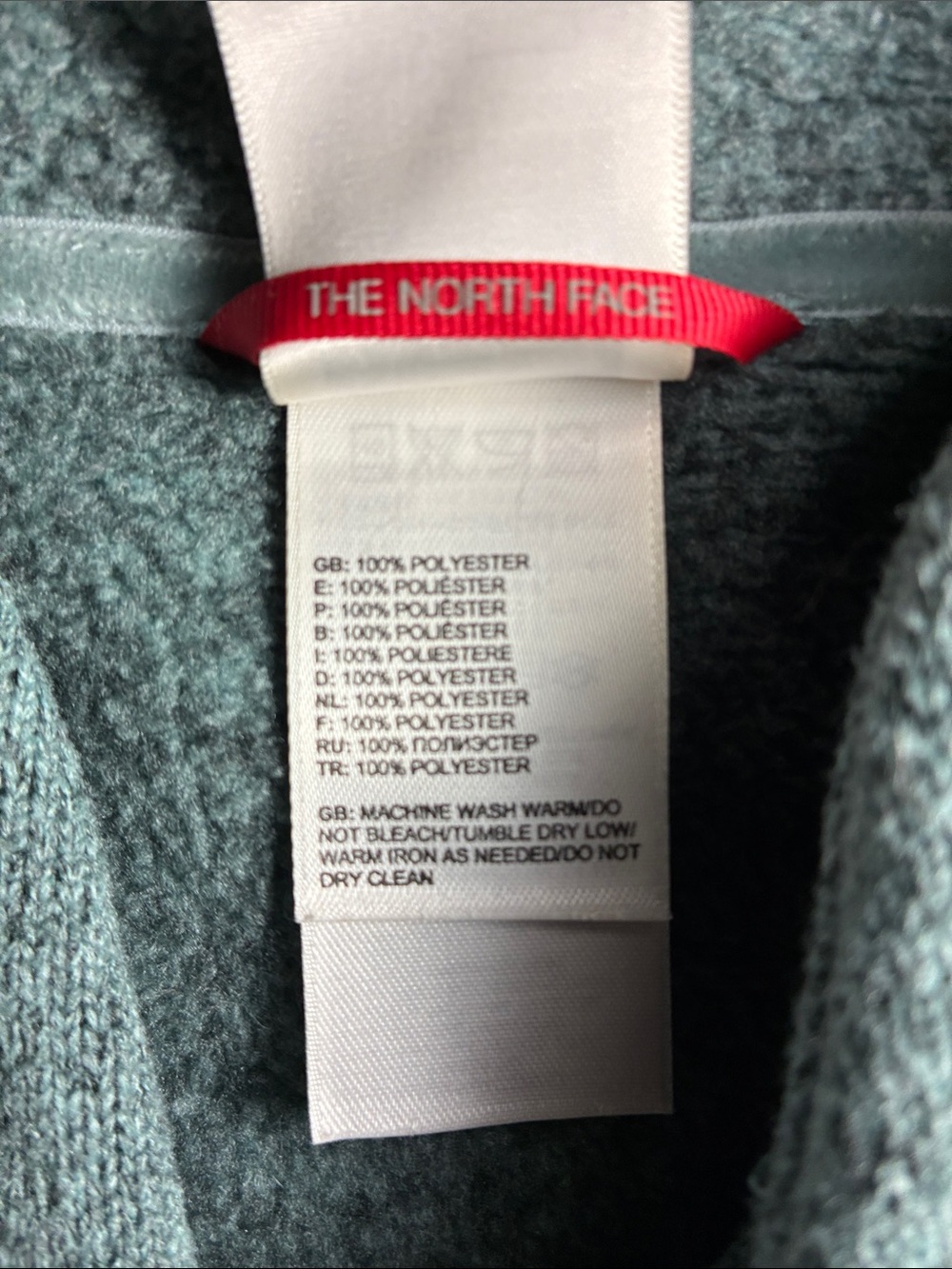 The North Face Women's Funnel Neck Fleece Pullover Teal Green Size Large - Picture 3 of 10